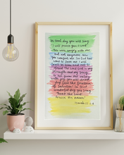 Load image into Gallery viewer, Prayerful Prints - Custom one of a kind Bible verse artwork