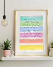Load image into Gallery viewer, Prayerful Prints - Custom one of a kind Bible verse artwork
