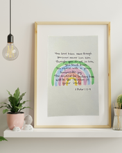 Load image into Gallery viewer, Prayerful Prints - Custom one of a kind Bible verse artwork