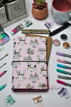 Load image into Gallery viewer, Pink Fox, bunny and racoon