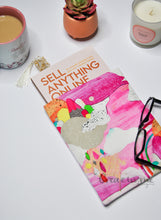Load image into Gallery viewer, Laura Blythman Pink Mountains and rainbows Book Sock - Medium Book Sleeve