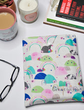 Load image into Gallery viewer, Laura Blythman Mountains and rainbows Book Sock - Large Book Sleeve