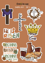Load image into Gallery viewer, Christian Easter Sticker sheet - set 1