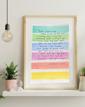 Load image into Gallery viewer, Prayerful Prints - Custom one of a kind Bible verse artwork
