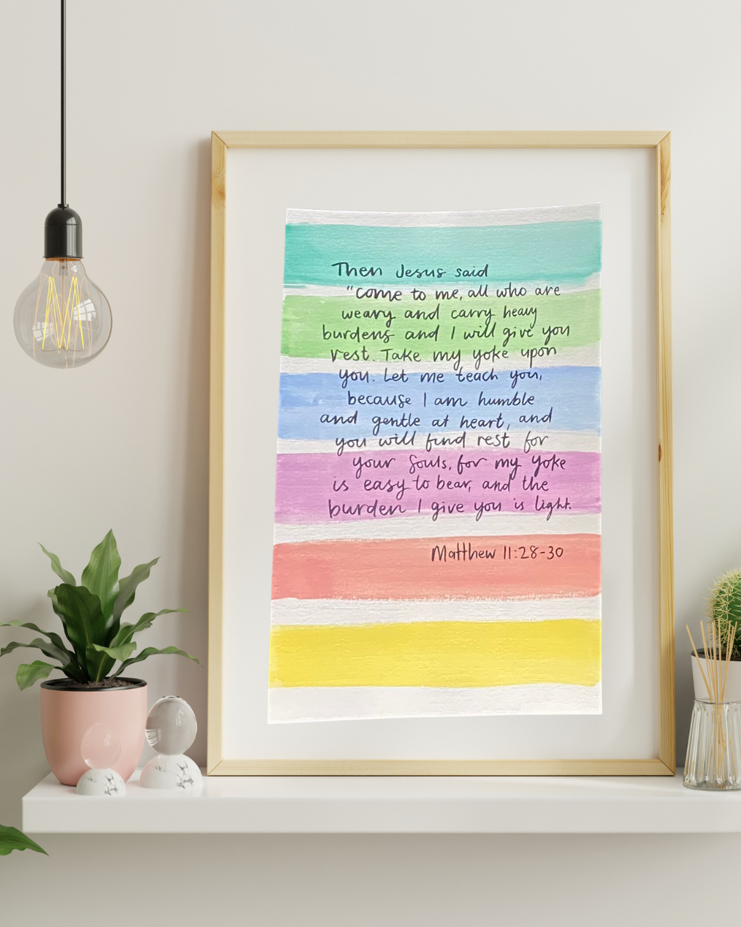 Prayerful Prints - Custom one of a kind Bible verse artwork