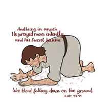 Load image into Gallery viewer, Jesus praying in Gethsemane sticker
