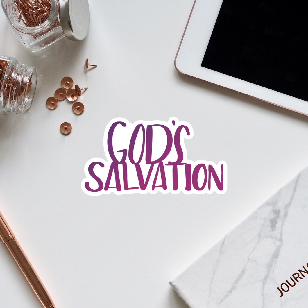 God's Salvation Sticker