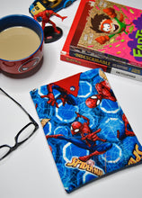 Load image into Gallery viewer, Spiderman Book Sock  - Medium Book Sleeve
