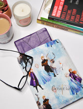 Load image into Gallery viewer, Blue Frozen Book Sock - Large Book Sleeve
