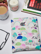 Load image into Gallery viewer, Laura Blythman Mountains and rainbows Book Sock - Medium Book Sleeve
