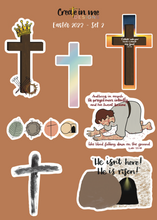 Load image into Gallery viewer, Christian Easter Sticker sheet - set 2
