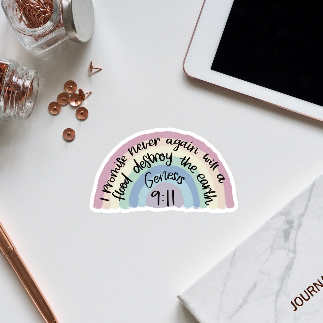 Rainbow Gensis 9:11 Sticker