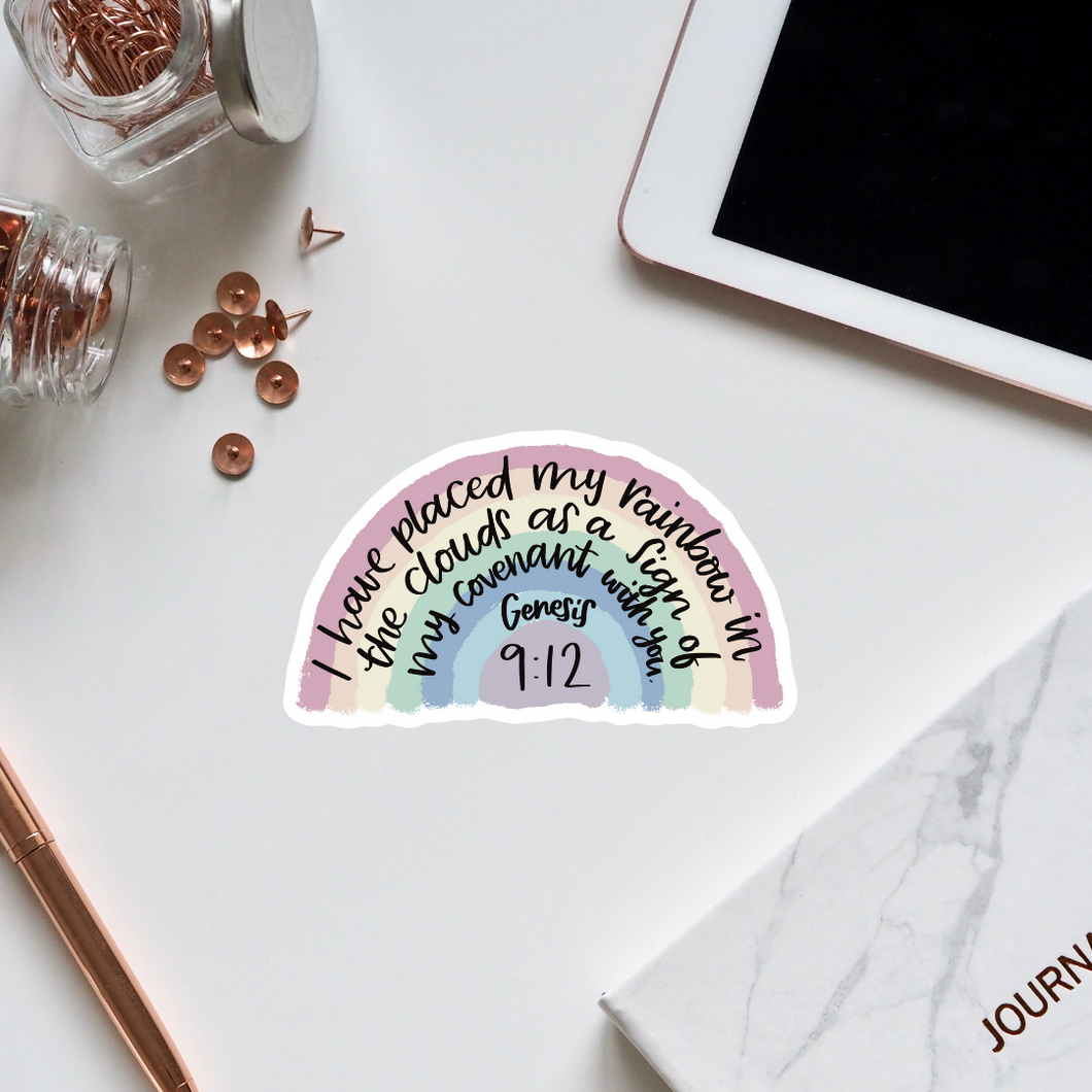 Rainbow Genesis 9:12 Sticker